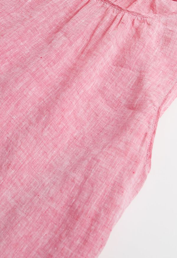 Paul Stuart Linen Dress With Bottom Ruffle, image 2