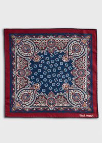 Paul Stuart Ornate Print Pocket Square, thumbnail 2