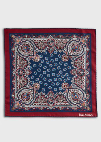Paul Stuart Ornate Print Pocket Square