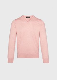 Paul Stuart Cotton and Cashmere V-neck Sweater, thumbnail 1