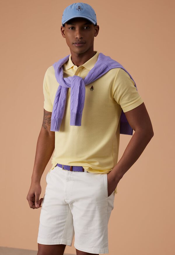 Paul Stuart Cotton Piqué Logo Polo, image 2