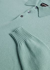 Paul Stuart Cashmere Long Sleeve Polo, thumbnail 3