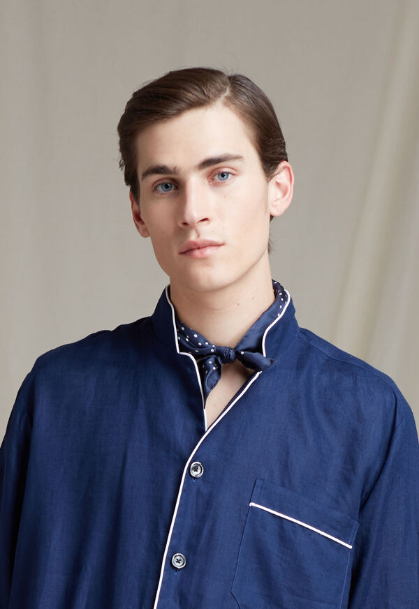 Paul Stuart Printed Silk Dot Pocket Square, image 2