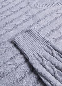 Paul Stuart Cotton Cable V-Neck Pullover, thumbnail 3