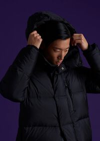 Paul Stuart Long Hooded Puffer Coat, thumbnail 6