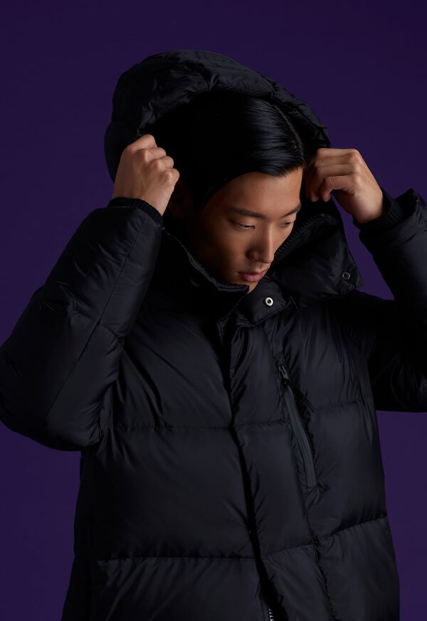 Paul Stuart Long Hooded Puffer Coat, image 6