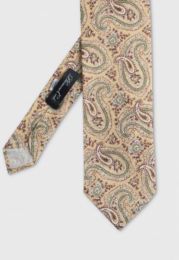 Paul Stuart Printed Linen Paisley Tie, image 1