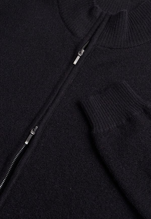 Paul Stuart Alpaca Links Stitch Full Zip Cardigan, image 2