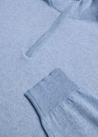 Paul Stuart Cotton & Cashmere Quarter Zip Sweater, thumbnail 2