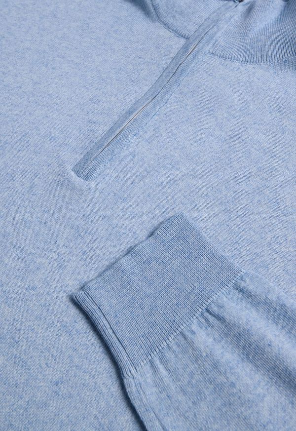 Paul Stuart Cotton & Cashmere Quarter Zip Sweater, image 2