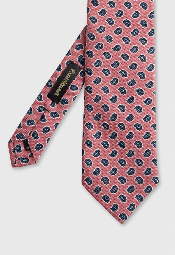 Paul Stuart Printed Silk Jacquard Small Pine Tie, image 1