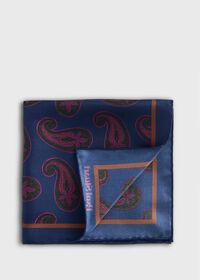 Paul Stuart Paisley Print Pocket Square, thumbnail 1