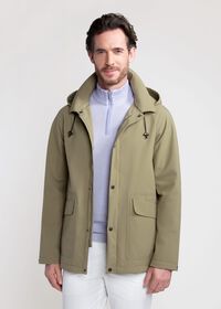 Paul Stuart Snap Front Hooded Raincoat, thumbnail 1