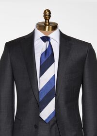 Paul Stuart Wide Textured Stripe Tie, thumbnail 2