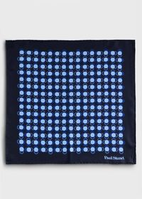 Paul Stuart Geometric Dot Print Pocket Square, thumbnail 2