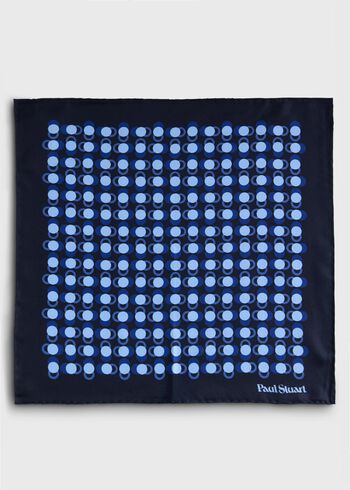 Paul Stuart Geometric Dot Print Pocket Square
