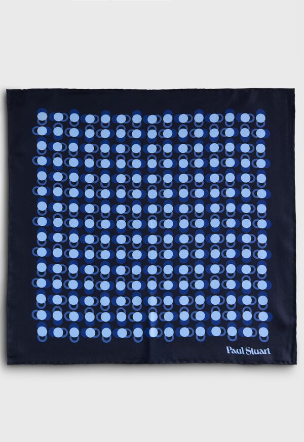 Paul Stuart Geometric Dot Print Pocket Square, image 2