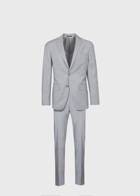 Paul Stuart Light Grey Mini Houndstooth Wool Blend suit, thumbnail 1