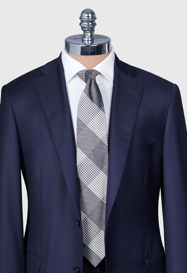 Paul Stuart Woven Silk Patchwork Plaid Tie, image 2