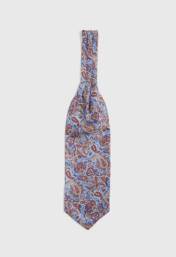 Paul Stuart Silk Allover Paisley Ascot, image 1