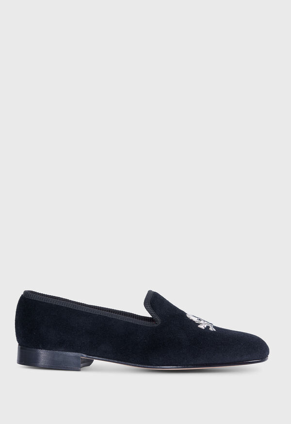 Paul Stuart Tyler Velvet Skull Slip-on, image 1