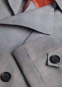 Paul Stuart Plaid Trench Coat with Raker, thumbnail 3