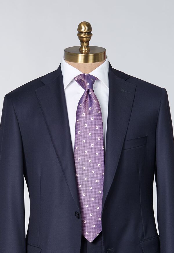 Paul Stuart Silk Jacquard Spaced Diamond Tie, image 2
