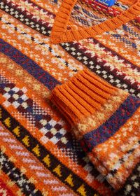 Paul Stuart Fair Isle Shetland Wool Sweater, thumbnail 3