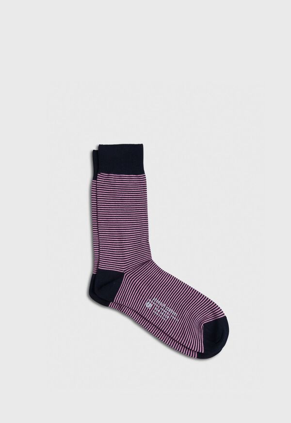 Paul Stuart Cotton Horizontal Stripe Sock, image 1