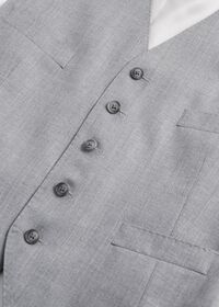 Paul Stuart Pearl Grey Wool Suit Vest, thumbnail 2