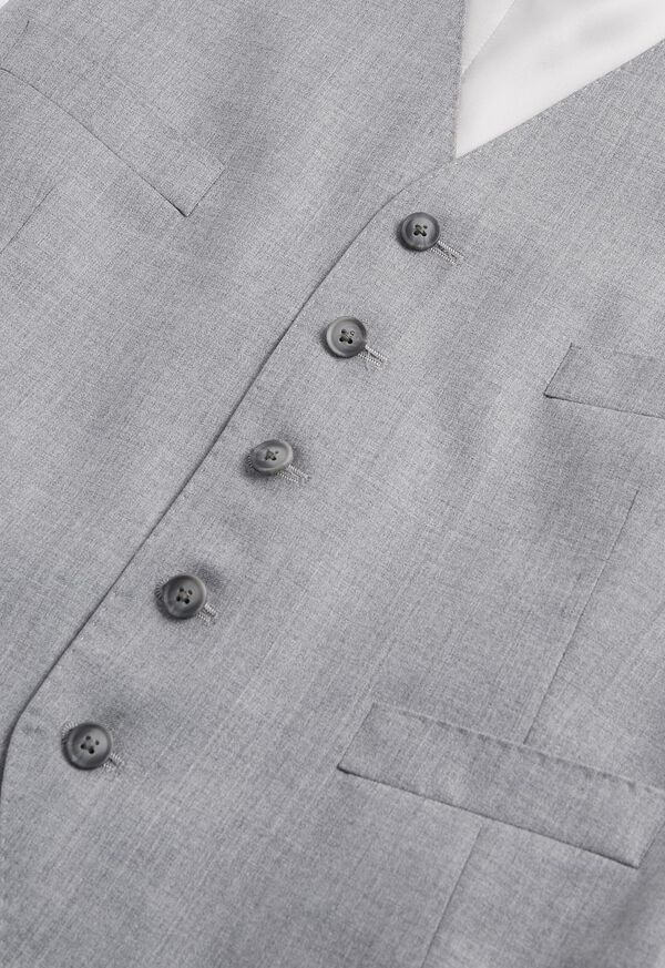 Paul Stuart Pearl Grey Wool Suit Vest, image 2
