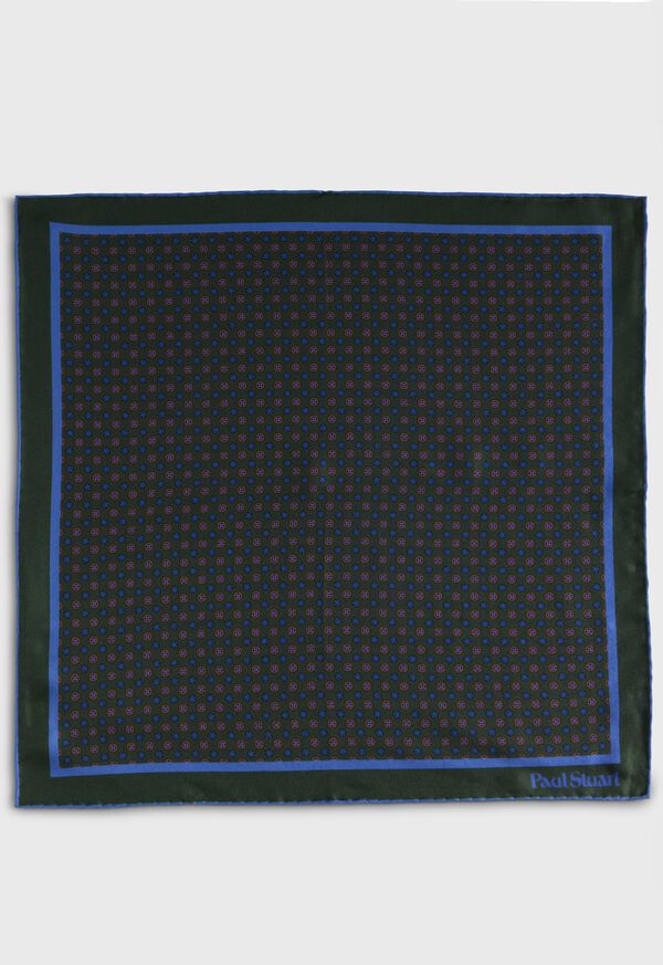 Paul Stuart Micro Medallion Print Pocket Square, image 2