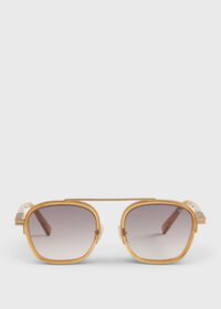 Paul Stuart Zegna Shiny Gold Geometric, thumbnail 1
