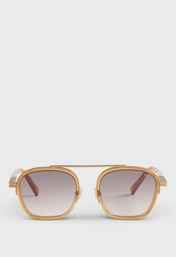 Paul Stuart Zegna Shiny Gold Geometric, image 1