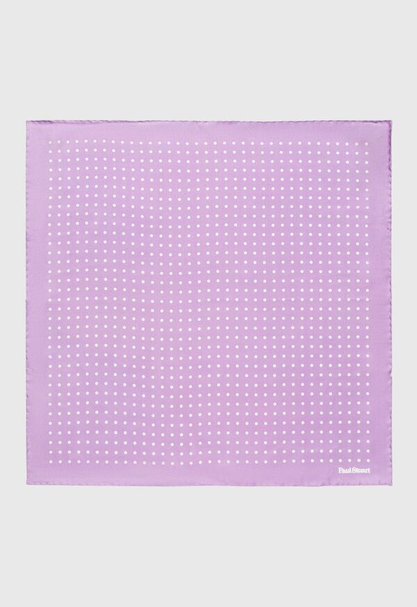 Paul Stuart Printed Silk Dot Pocket Square, image 1