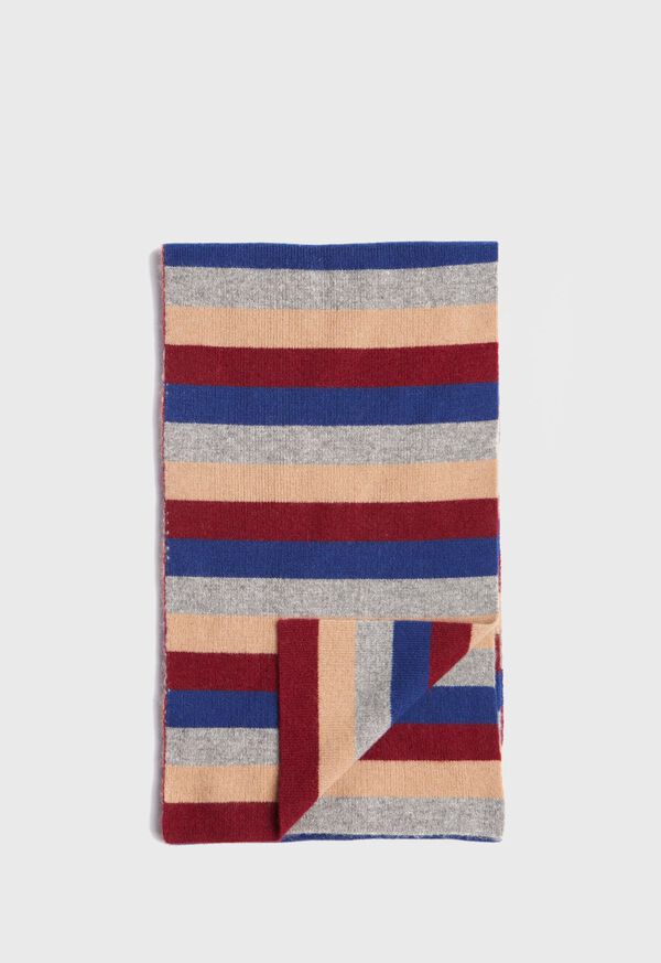 Paul Stuart Striped Cashmere Scarf, image 1