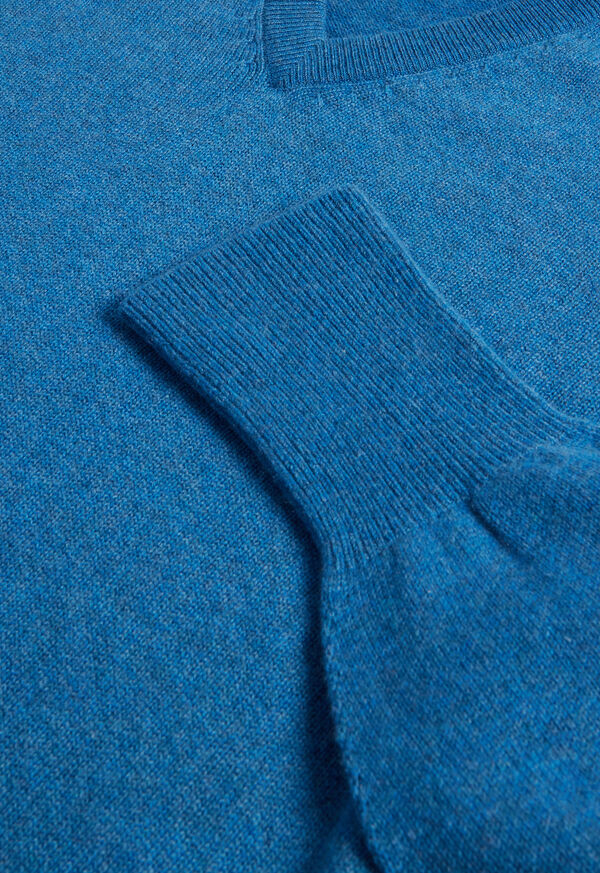 Paul Stuart Classic Cashmere Double Ply V-Neck Sweater, image 3