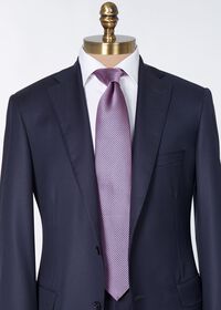 Paul Stuart Woven Silk Two Color Houndstooth Tie, thumbnail 7