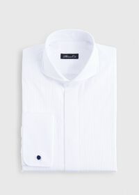 Paul Stuart Tonal Stripe Bib Front Tuxedo Shirt, thumbnail 1