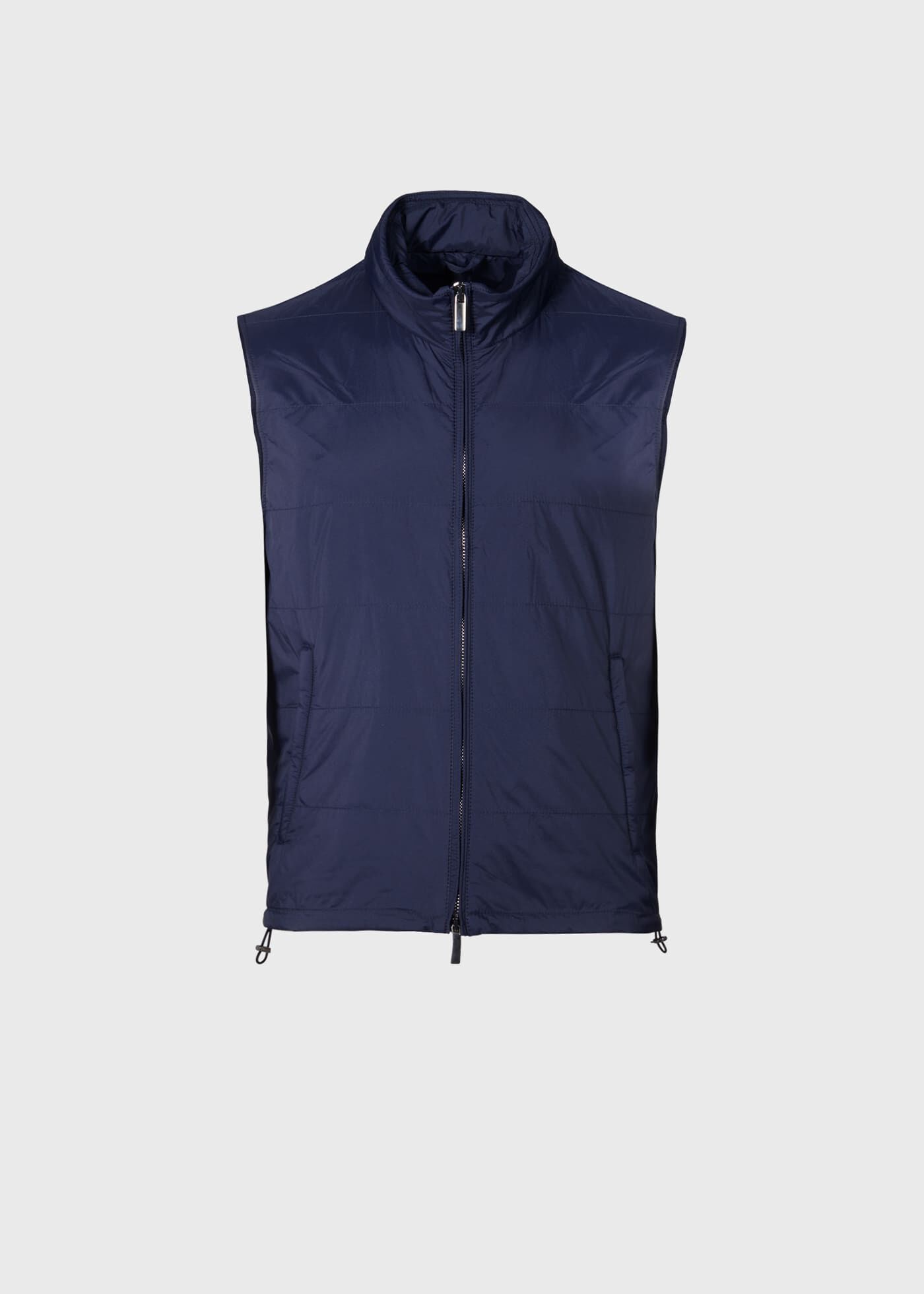 Sleeveless Nylon Zip-up Jacket