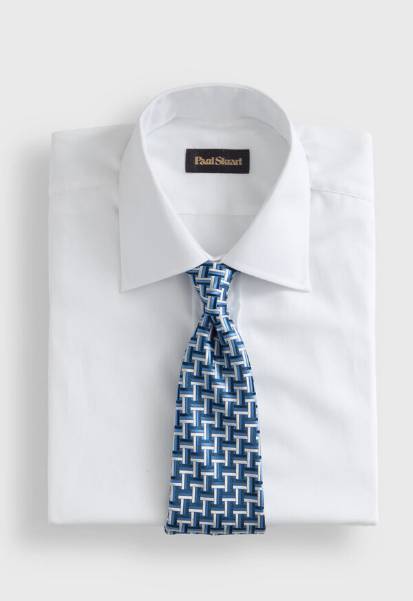 Paul Stuart Woven Silk Basketweave Tie, image 2