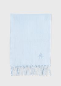 Paul Stuart Cashmere Solid Color Scarf with Embroidered Logo, thumbnail 29