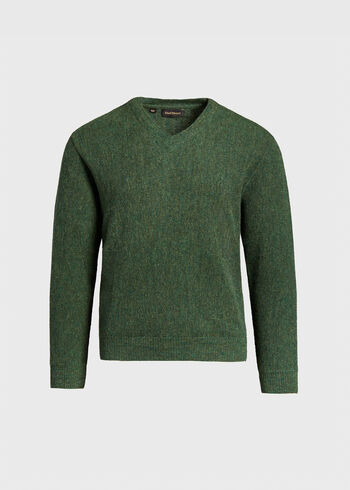 Paul Stuart Classic Alpaca Links V-Neck Sweater