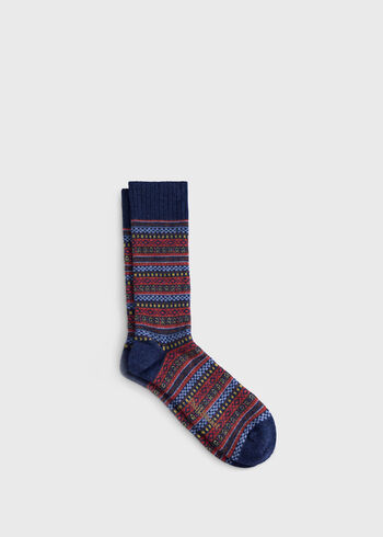 Paul Stuart Fairisle Crew Sock