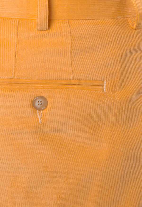 Paul Stuart Yellow Cord Plain Front Trouser, image 4