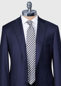 Paul Stuart Woven Silk Small Check Tie, thumbnail 2