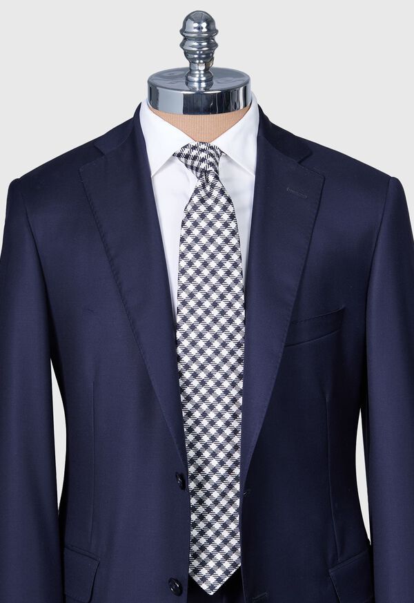 Paul Stuart Woven Silk Small Check Tie, image 2