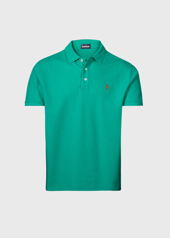 Paul Stuart Cotton Piqué Logo Polo