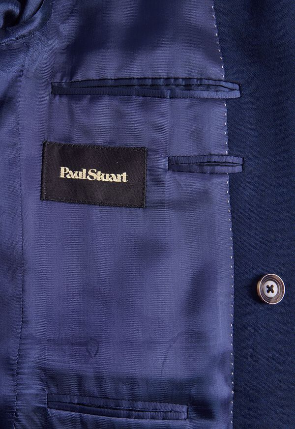 Paul Stuart Wool Knit Jersey Double Breasted Blazer, image 3