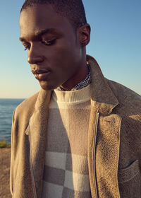 Paul Stuart Cashmere Jacquard Crewneck Sweater, thumbnail 2